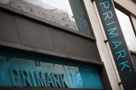 Signage is displayed outside a Primark store at the Oxford Street, in London