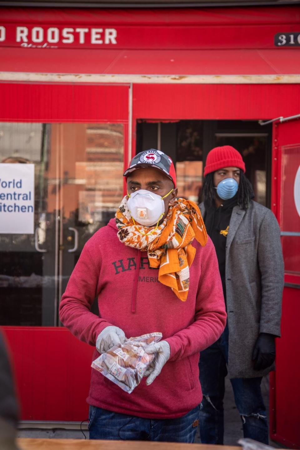 During the pandemic, Samuelsson turned Harlem's Red Rooster into a community kitchen.