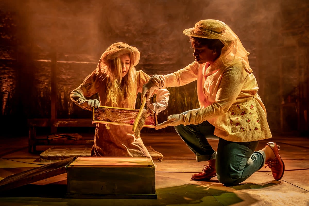 Eleanor Worthington Cox and Rachel John in ‘The Secret Life of Bees’  (Marc Brenner)