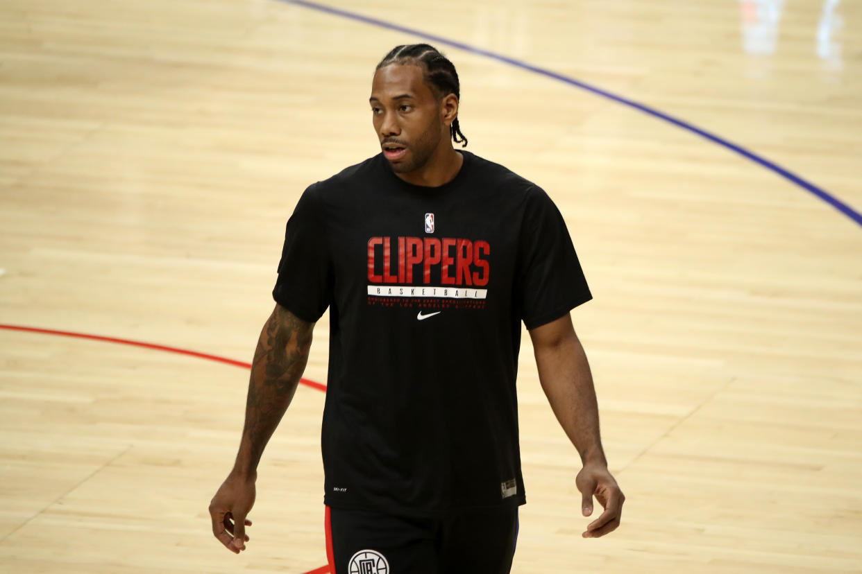 Kawhi Leonard is expected to re-sign with the Los Angeles Clippers. (Katelyn Mulcahy/Getty Images)