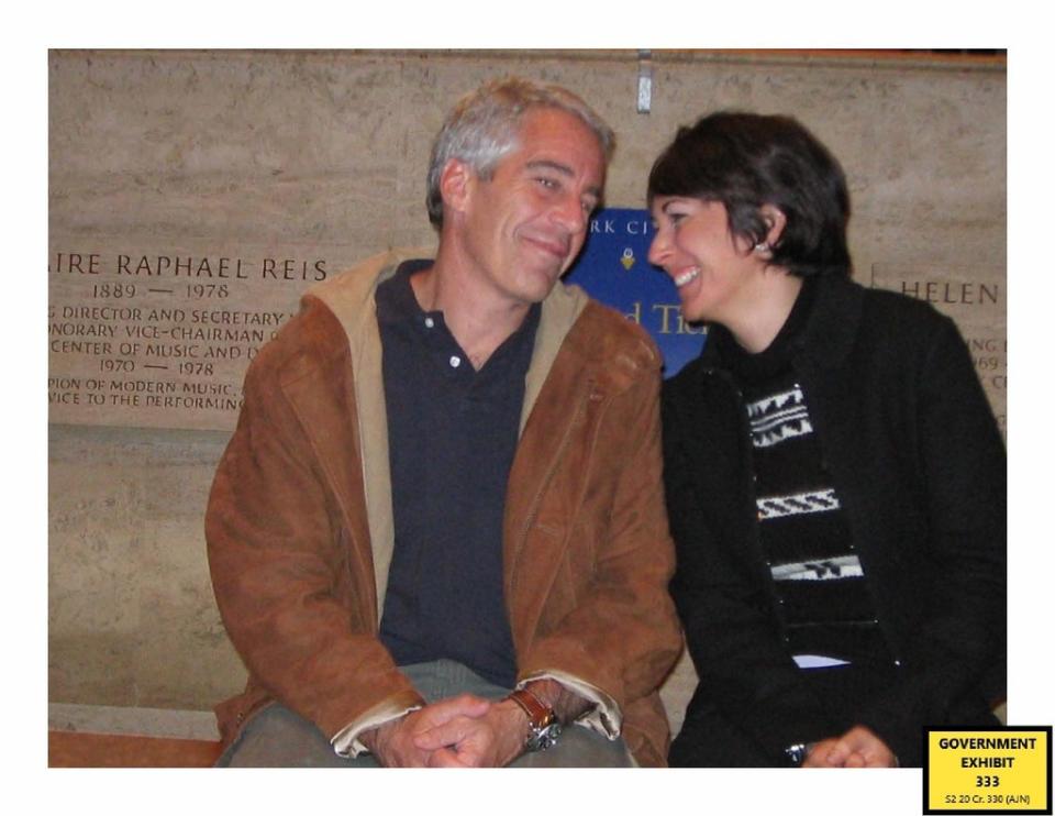 Ghislaine Maxwell with Jeffrey Epstein (US Department of Justice/PA) (PA Media)