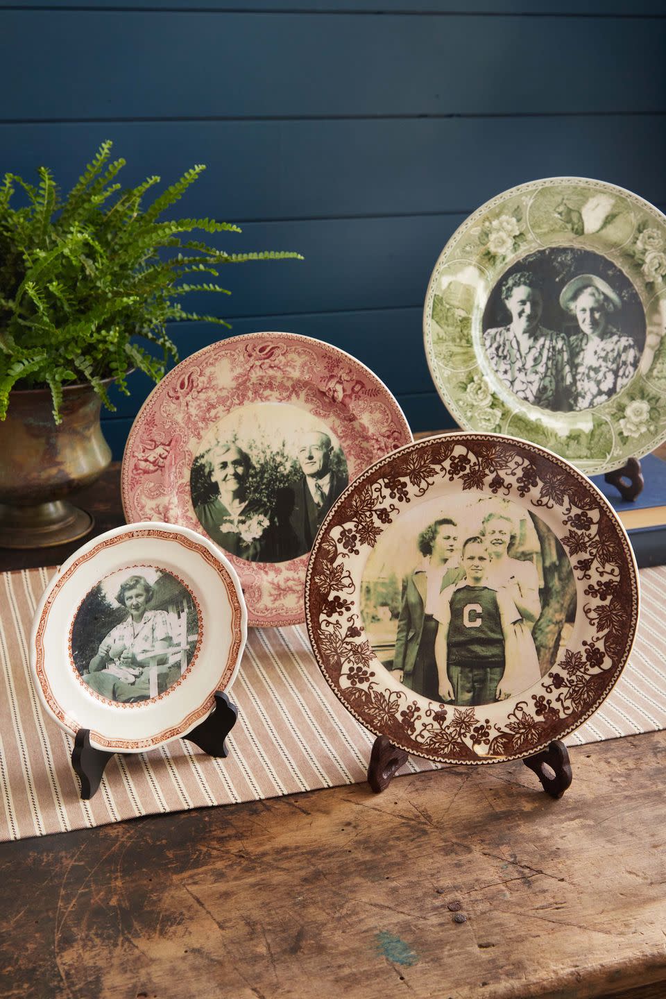 Decoupaged Plates