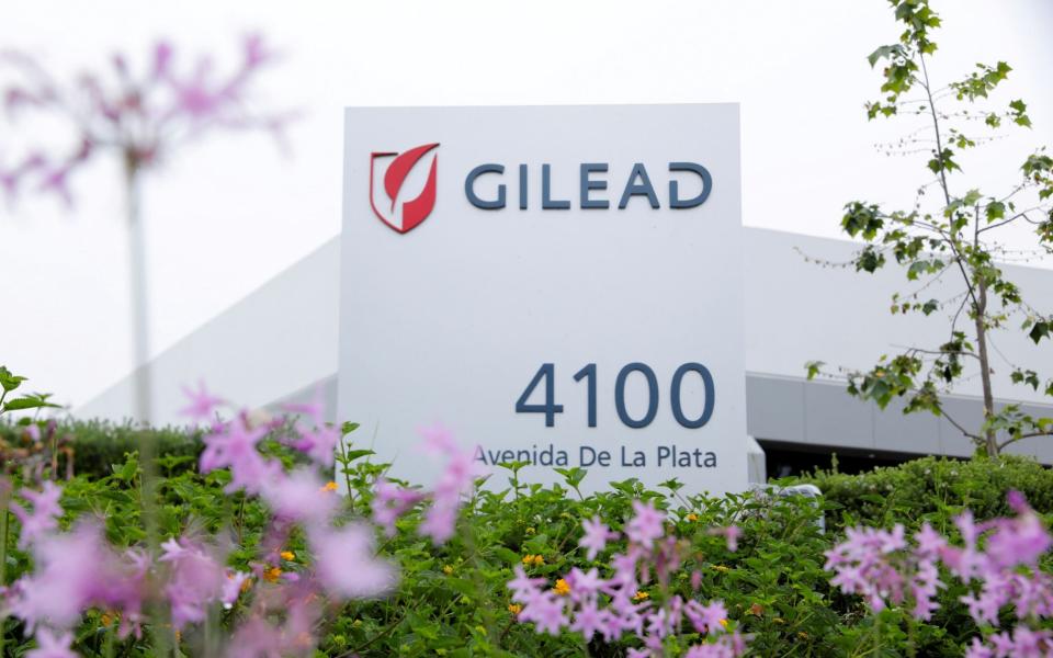 Gilead Sciences Inc pharmaceutical company is seen after they announced a Phase 3 Trial of the investigational antiviral drug Remdesivir - Reuters