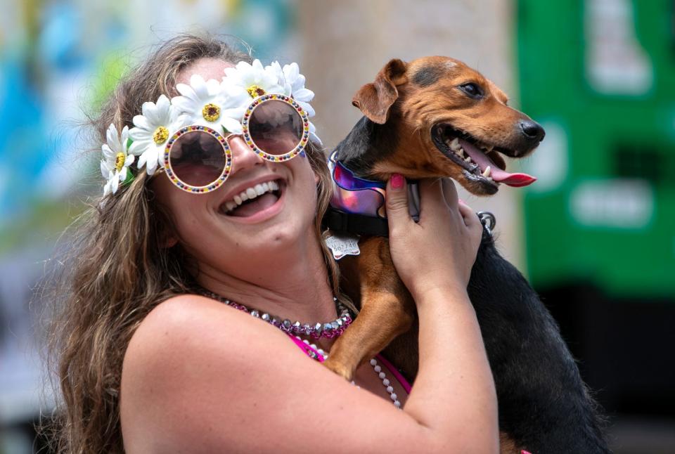 Along with its Pride Car Parade, pictured here in 2021, Project Pride SRQ will also hold a Pride Pet Parade on June 18 at downtown Sarasota's Bayfront Park.