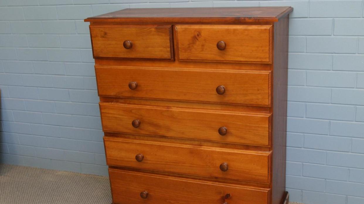 Factory Site  6 Drawer Colonial Tall Boy  0357306