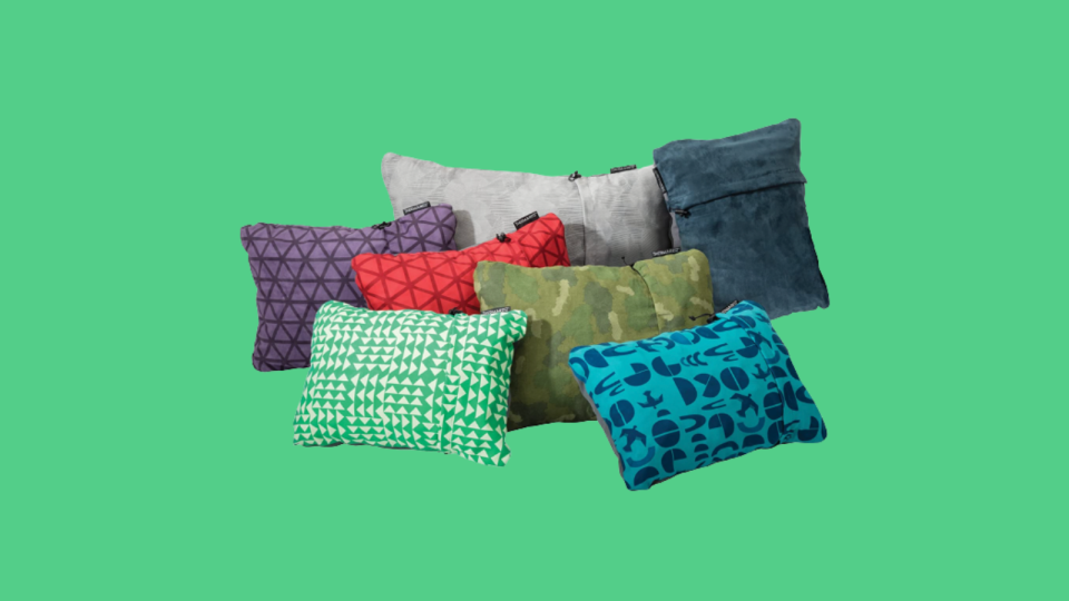 These pillows will make for easy storage during your next camping trip.