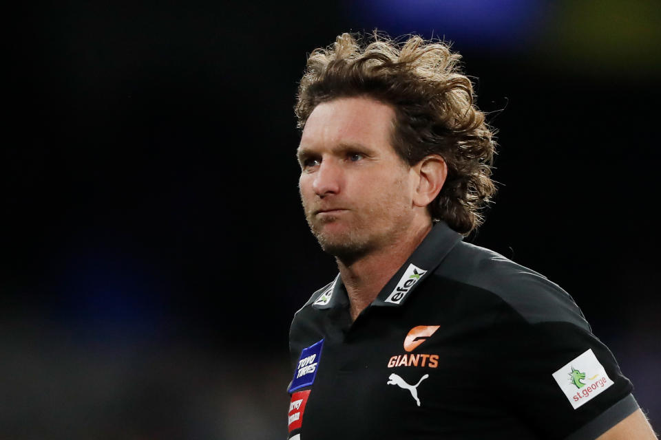 Seen here, James Hird at GWS training during his time as an assistant coach at the AFL club.