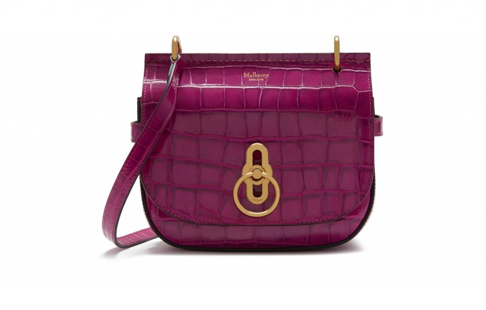 <p>The famed British brand is launching a new bag style. The Amberley satchel was first seen on the London Fashion Week catwalk and is inspired by all things British with a whole lot of equestrian detailing. It comes in lots of sizes, textures and colours so get browsing.<br><a rel="nofollow noopener" href="http://www.mulberry.com/gb/fashion-week/amberley" target="_blank" data-ylk="slk:Mulberry, from £450;elm:context_link;itc:0;sec:content-canvas" class="link "><i>Mulberry, from £450</i></a> </p>