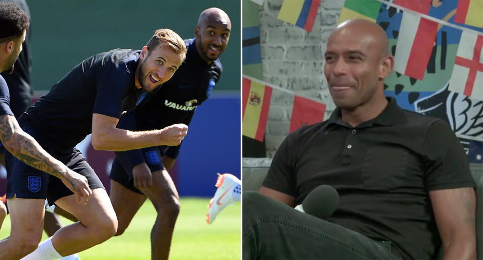  Former England man Trevor Sinclair was special guest on Yahoo's The 32. (Yahoo/Getty)