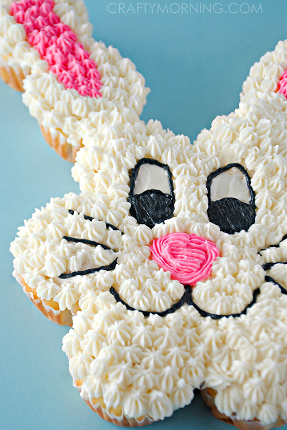 Pull Apart Easter Bunny Cupcake Cake