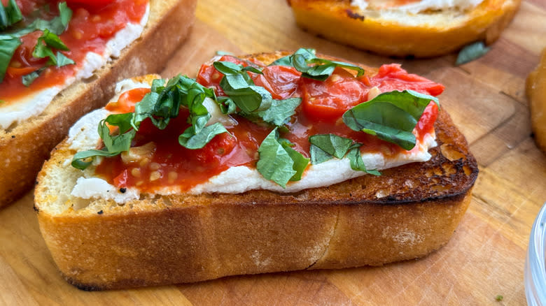 bruschetta close up