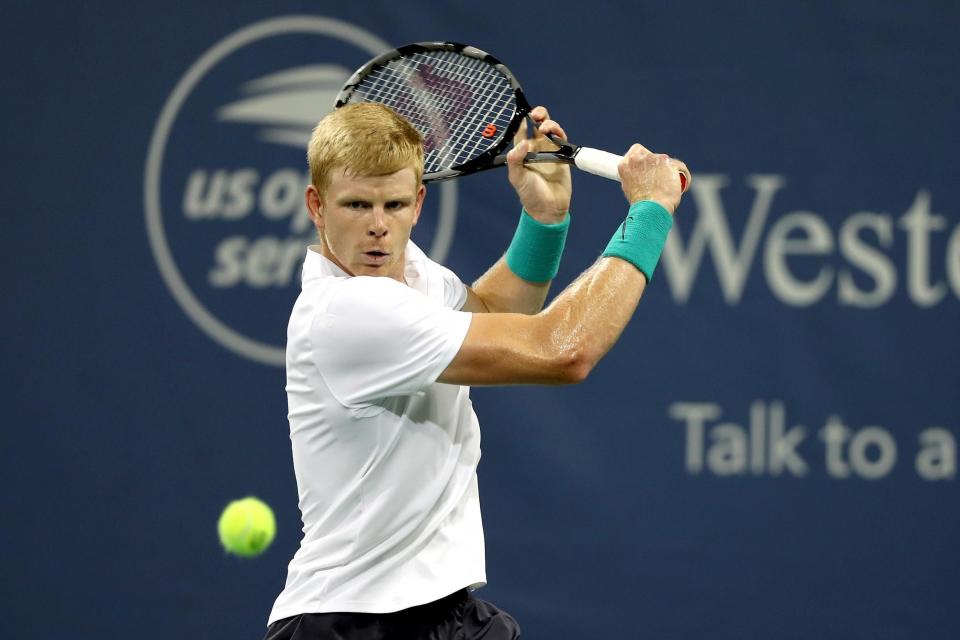 End of the road: Edmund lost in straight sets to Shapovalov: Getty Images