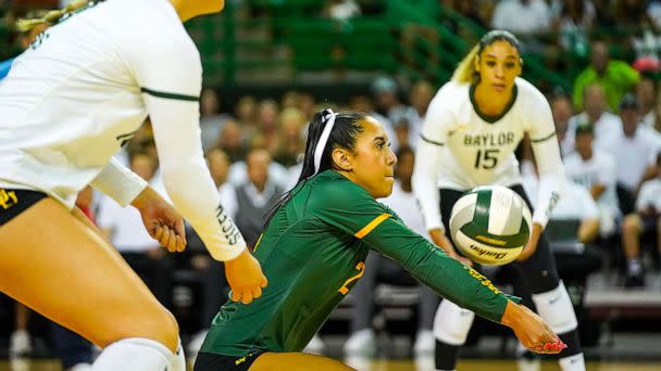 PHOTO:  Lauren Briseño is a sophomore volleyball player at Baylor University. (Courtesy Baylor Athletics)