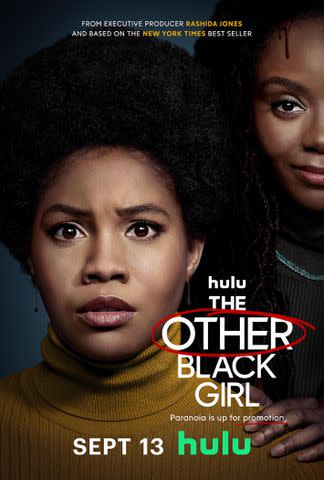 <p>Courtesy of Hulu</p> 'The Other Black Girl' premieres on Hulu on Sept. 13