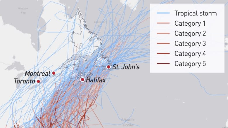 These are all the hurricanes that hit Canada since 1900