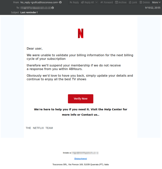 Top Scams and Phishing Schemes of the Week: Netflix, T-Mobile