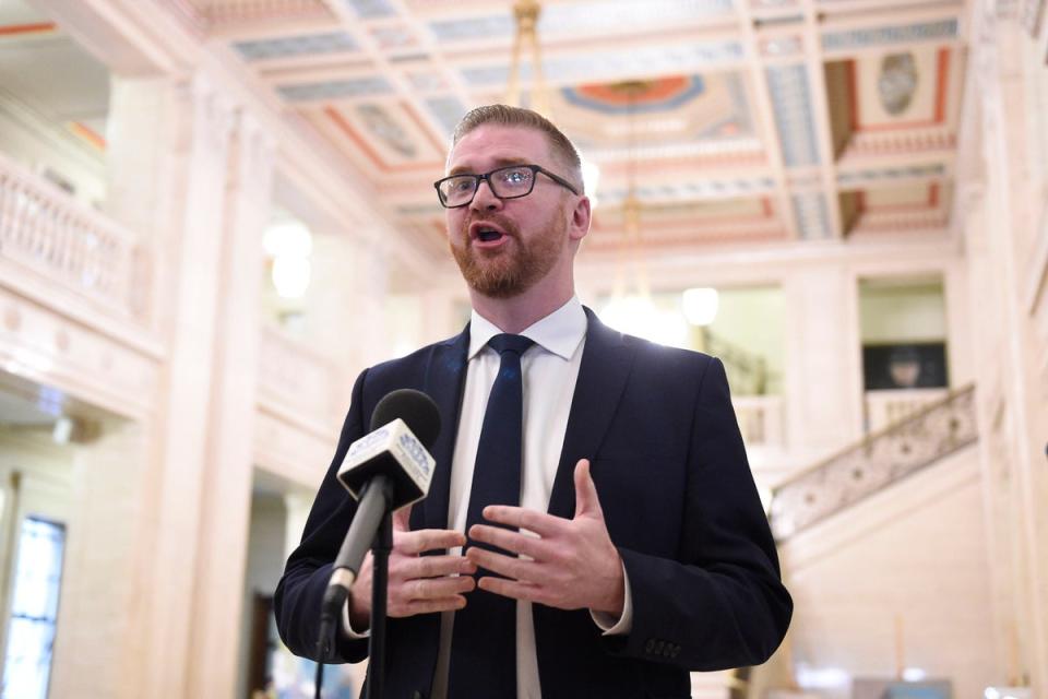 Belfast Chamber chief executive Simon Hamilton welcomed the move to relax working from home guidance (Michael Cooper/PA) (PA Archive)