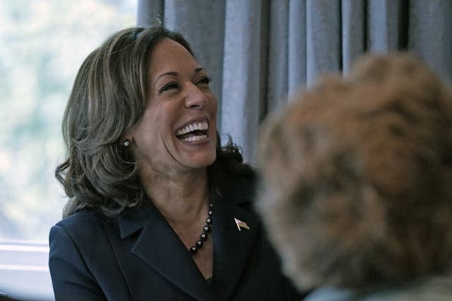 Kamala Harris laughing