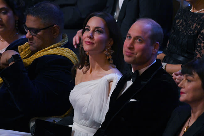 Prince and Princess of Wales watch the BAFTAs