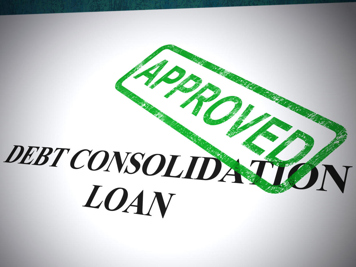 Debt consolidation loans allow borrowers to combine their debts into one loan with a lower interest rate. / Credit: Getty Images/iStockphoto