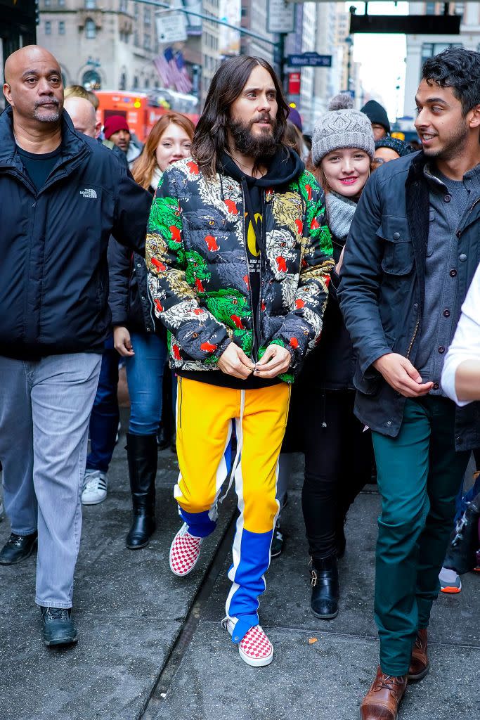 <p>For some reason, Jared Leto just seems ... tall. Maybe it's the long hair and lanky body. Not that 5'9" is short (the author writes, nervously).</p>