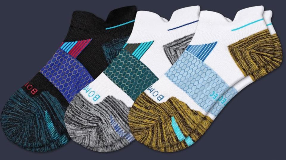 <div class="inline-image__caption"><p><a href="https://bombas.com/products/mens-performance-running-ankle-sock-3-pack?variant=mixed" rel="nofollow noopener" target="_blank" data-ylk="slk:Men's Performance Running Ankle Sock 3-Pack;elm:context_link;itc:0;sec:content-canvas" class="link ">Men's Performance Running Ankle Sock 3-Pack</a>, $48 at Bombas</p></div>