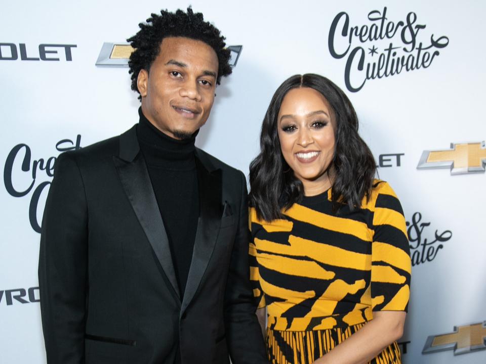 Cory Hardrict and Tia Mowry attend the 4th Annual Create & Cultivate 100 list hosted by Create & Cultivate and Chevrolet at Valentine DTLA on January 23, 2020 in Los Angeles, California