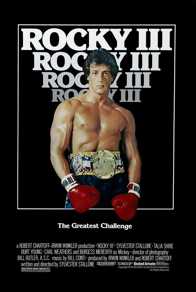 <a href="http://movies.yahoo.com/movie/rocky-iii/" data-ylk="slk:ROCKY III;elm:context_link;itc:0;sec:content-canvas" class="link ">ROCKY III</a><br> Release Date: May 28<br> U.S. Box Office: $124,146,897<br> 2012 Adjusted Gross: $334,436,500<br> The third "Rocky" movie saw the Italian Stallion losing his title and his manager after a brutal bout with Clubber Lang (Mr. T in his breakout role). But his old adversary Apollo Creed helped him find the "eye of the tiger" again.