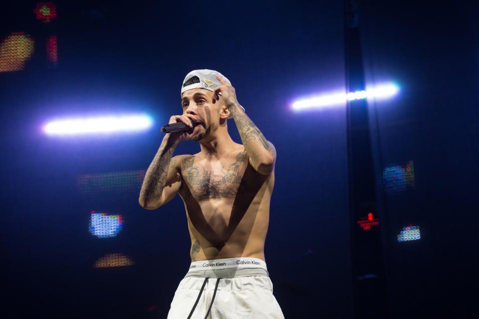 Dappy performs onstage at Hallam FM Summer Live at Motorpoint Arena on July 17, 2015 in Sheffield, England.  (Photo by Ollie Millington/Redferns)