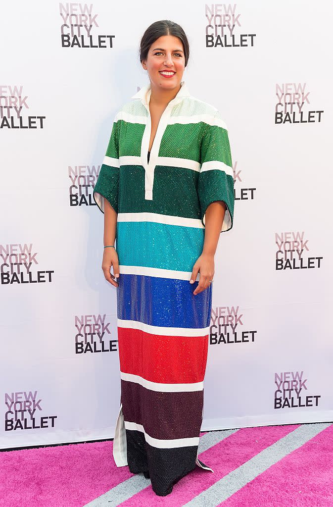 Designer Rosie Assoulin, a die-hard fan of volume in fashion, wears a look from her one of her latest lines, which debuted at New York Fashion Week 2016. (Photo: Getty) 