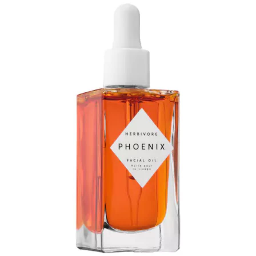 Herbivore's Phoenix Cell Regenerating oil is great for dry and/or sensitive skin, as it provides long-lasting moisture.&nbsp;There is one slight downfall, and that is the orange color. Like the Pai oil, if you don't let this product fully absorb into your skin, there is a chance it can stain your pillowcase. A simple solution is to buy dark pillowcases, or, you know, just let the product sink in. Your skin will thank you.&nbsp;<br /><br /><strong><a href="https://www.sephora.com/product/phoenix-cell-regenerating-facial-oil-P400204" target="_blank">Herbivore Phoenix cell&nbsp;regenerating facial oil</a>, $88</strong>