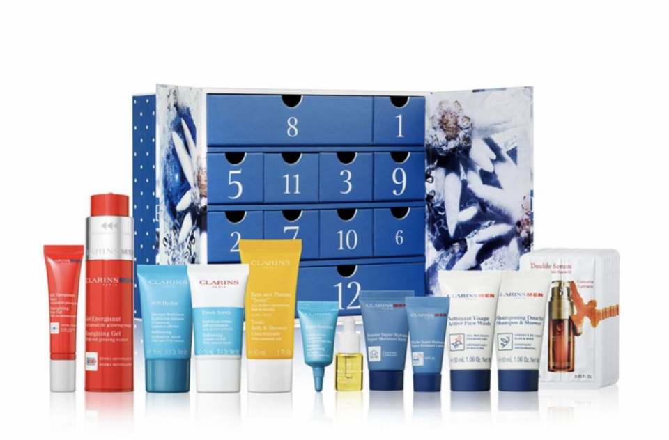 ClarinsMen 12 Day Christmas Calendar. (PHOTO: Harrods)