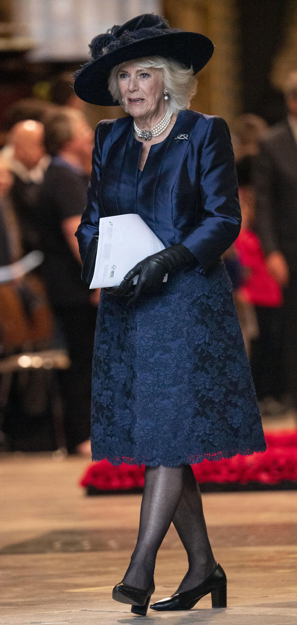 LONDON, ENGLAND - MARCH 09: Camilla, Duchess of Cornwall attends the Commonwealth Day Service 2020 at Westminster Abbey on March 9, 2020 in London, England. (Photo by Mark Cuthbert/UK Press via Getty Images)