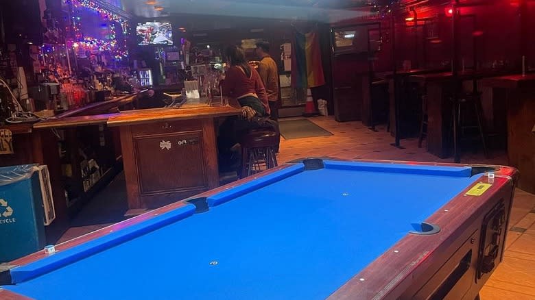 Pool table and bar