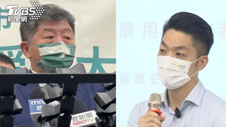 民進黨台北市長參選人陳時中、國民黨台北市長參選人蔣萬安（圖／蔣萬安選辦提供）