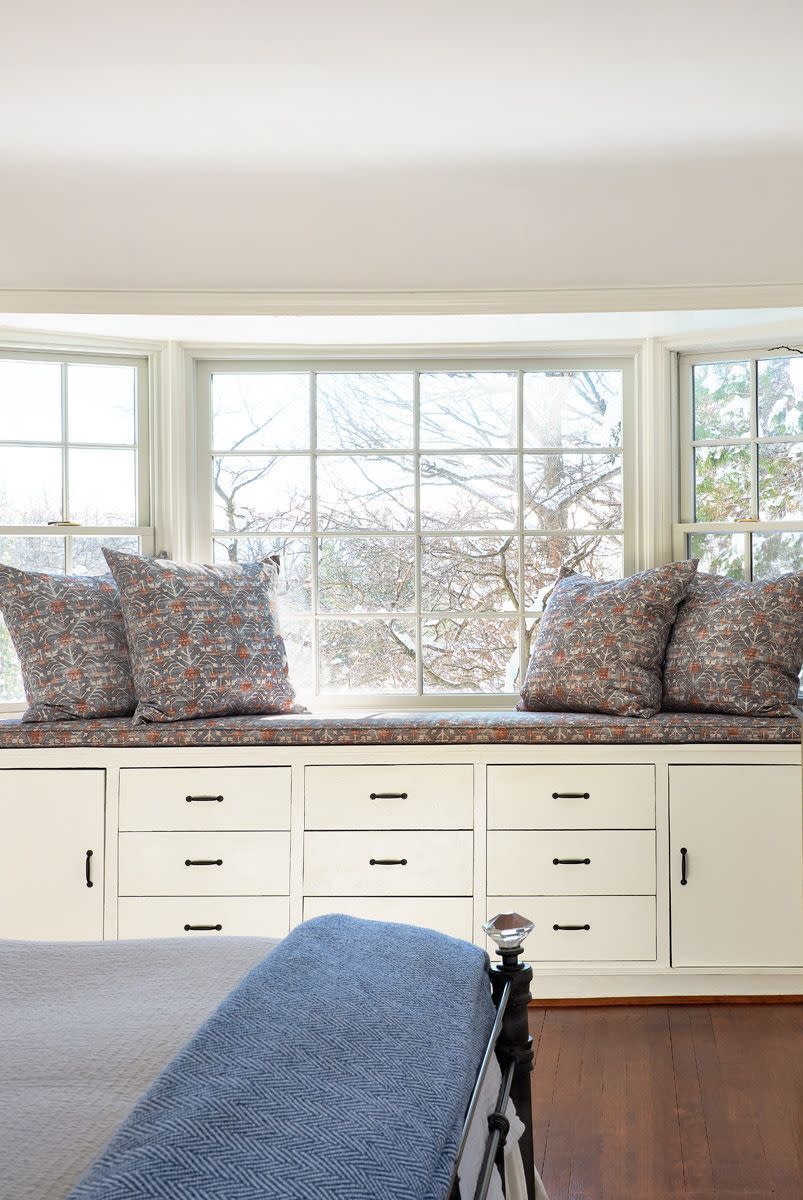 bay window in living room