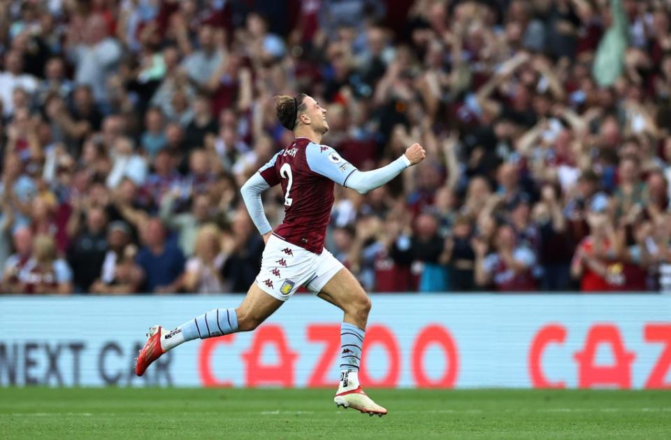 Matty Cash celebrates his opener for Villa (Getty Images)