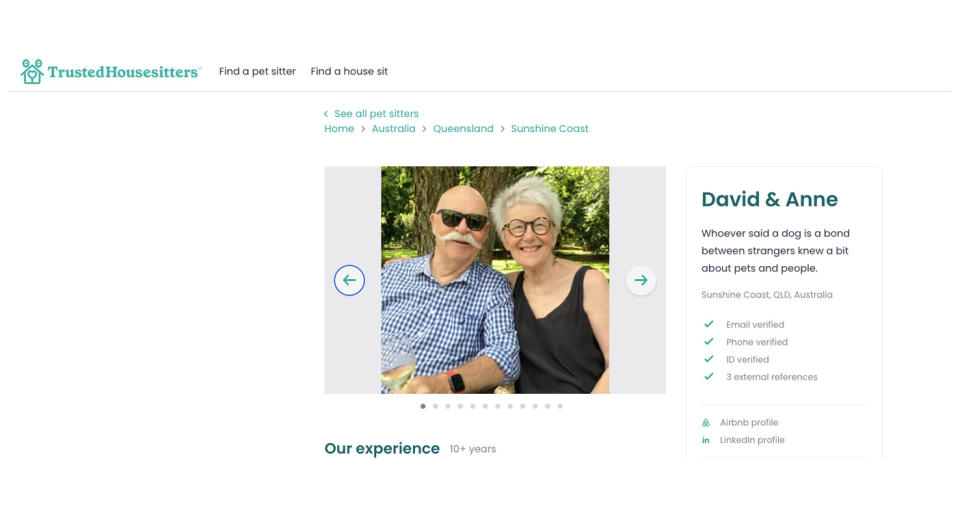 David and Anne's profile can be seen online.