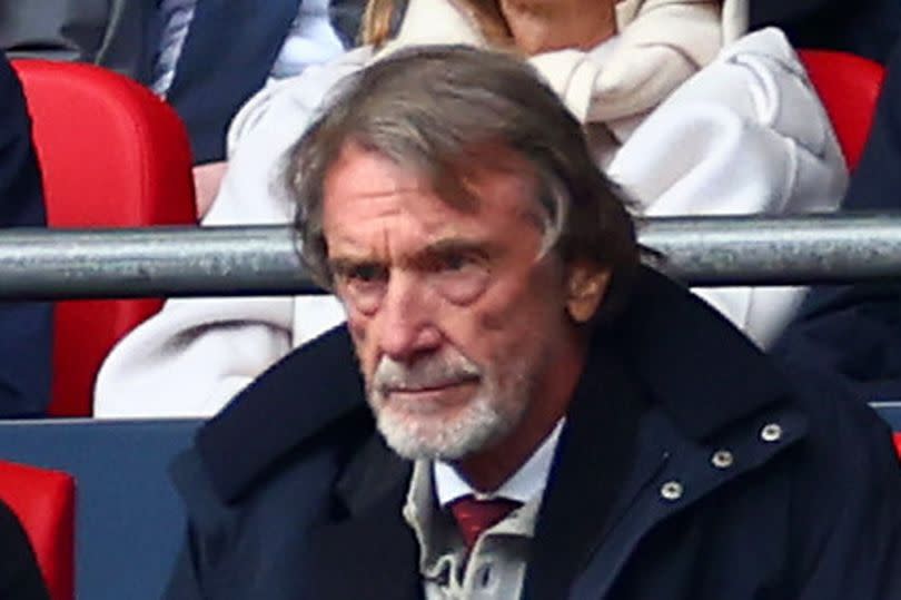 Manchester United co-owner Sir Jim Ratcliffe (middle)