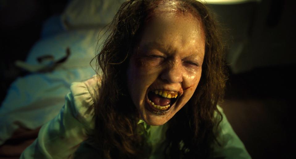 Olivia from ‘The Exorcist: Believer’ is screaming because Taylor Swift arrived at the box office this weekend and is soaking up all the oxygen.