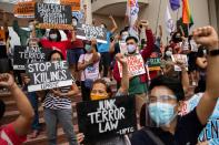 Protest following cancellation of decades-long pact between defense ministry and Philippines state university