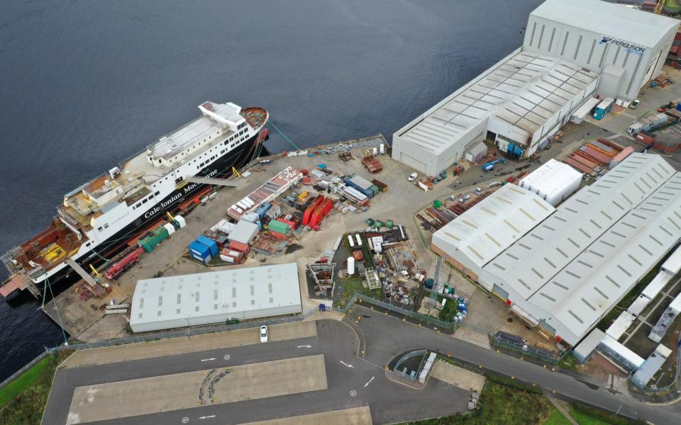 The Ferguson Marine shipyard on the Clyde