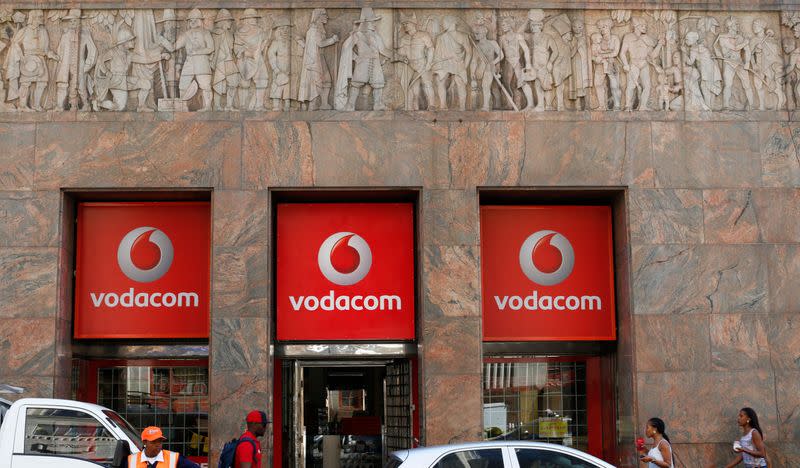 A branch South African mobile communications provider Vodacom in Cape Town