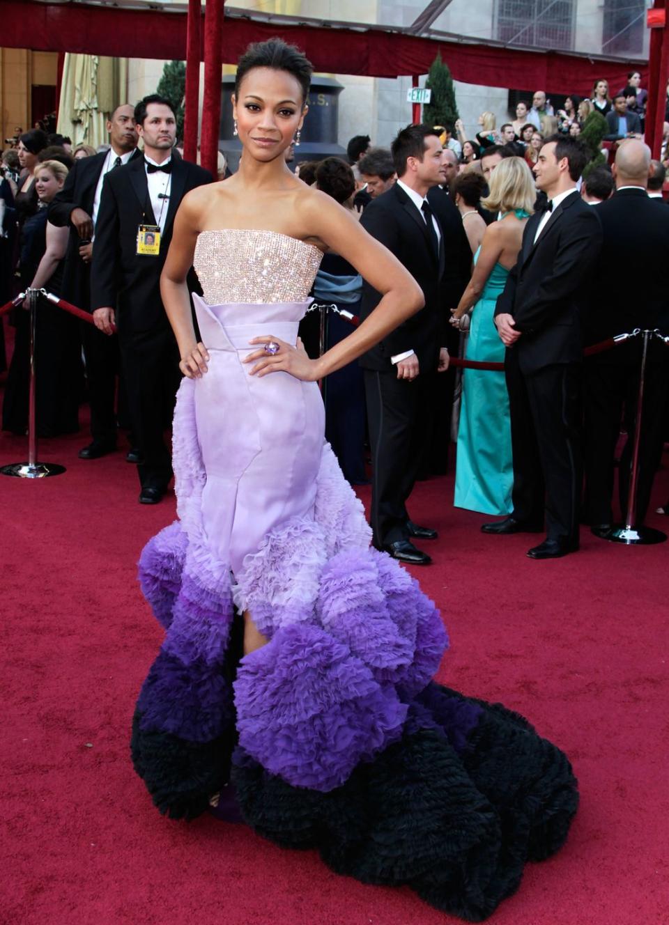 Zoe Saldana leads the efforts to make this year's Oscars red carpet