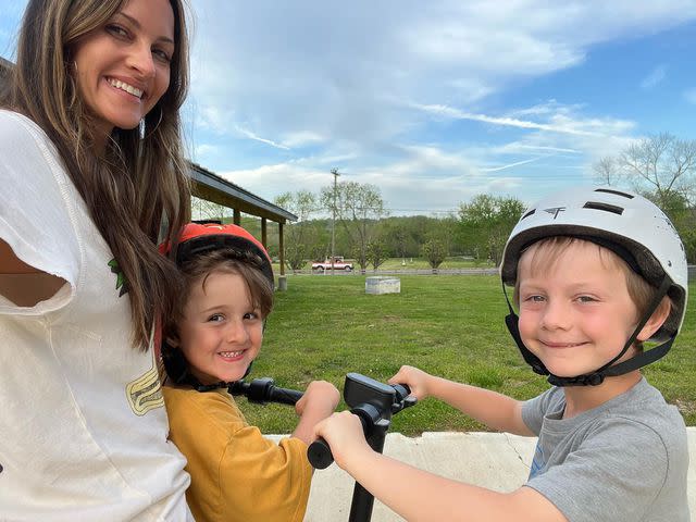 Christina McLarty Instagram David Arquette's wife Christina McLarty Arquette with their kids on David's Instagram