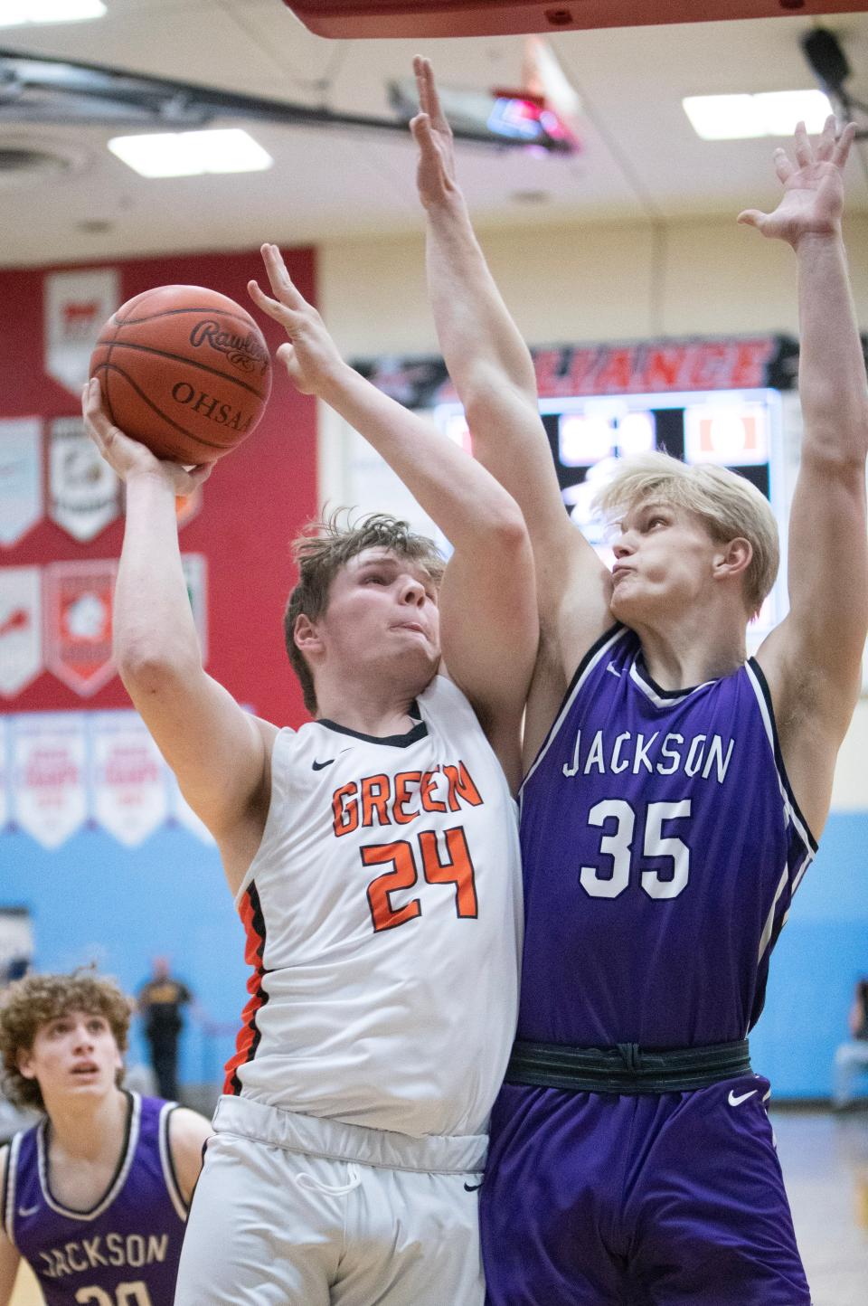 Jackson vs Green Division I district semifinal game at Alliance High School Thursday , March 2, 2023. 