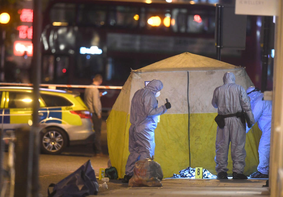 The stabbing took place in the middle of the day in Islington (Picture: PA)