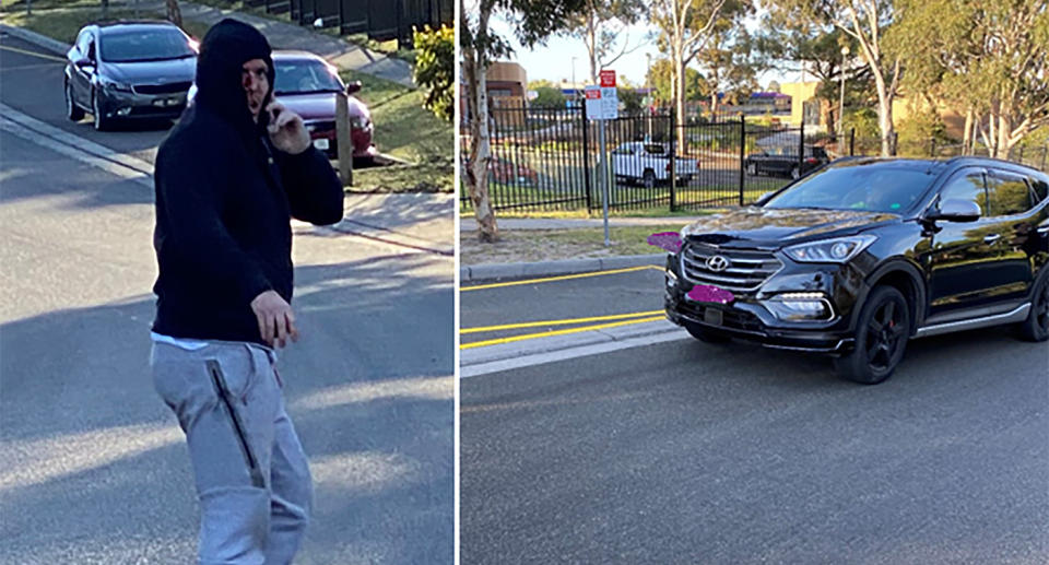 Police are searching for who killed one road worker and left another fighting for his life after a high-speed hit-run southeast of Melbourne. Source: AAP