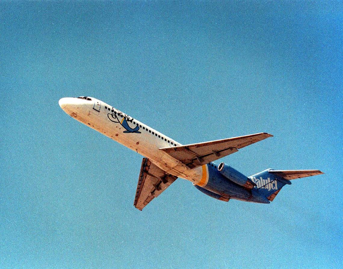 A ValuJet plane takes off from the Fort Lauderdale airport in 1997.