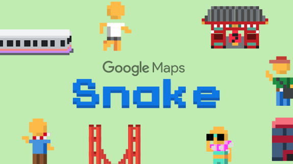 You can play 'Snake' in the Google Maps app